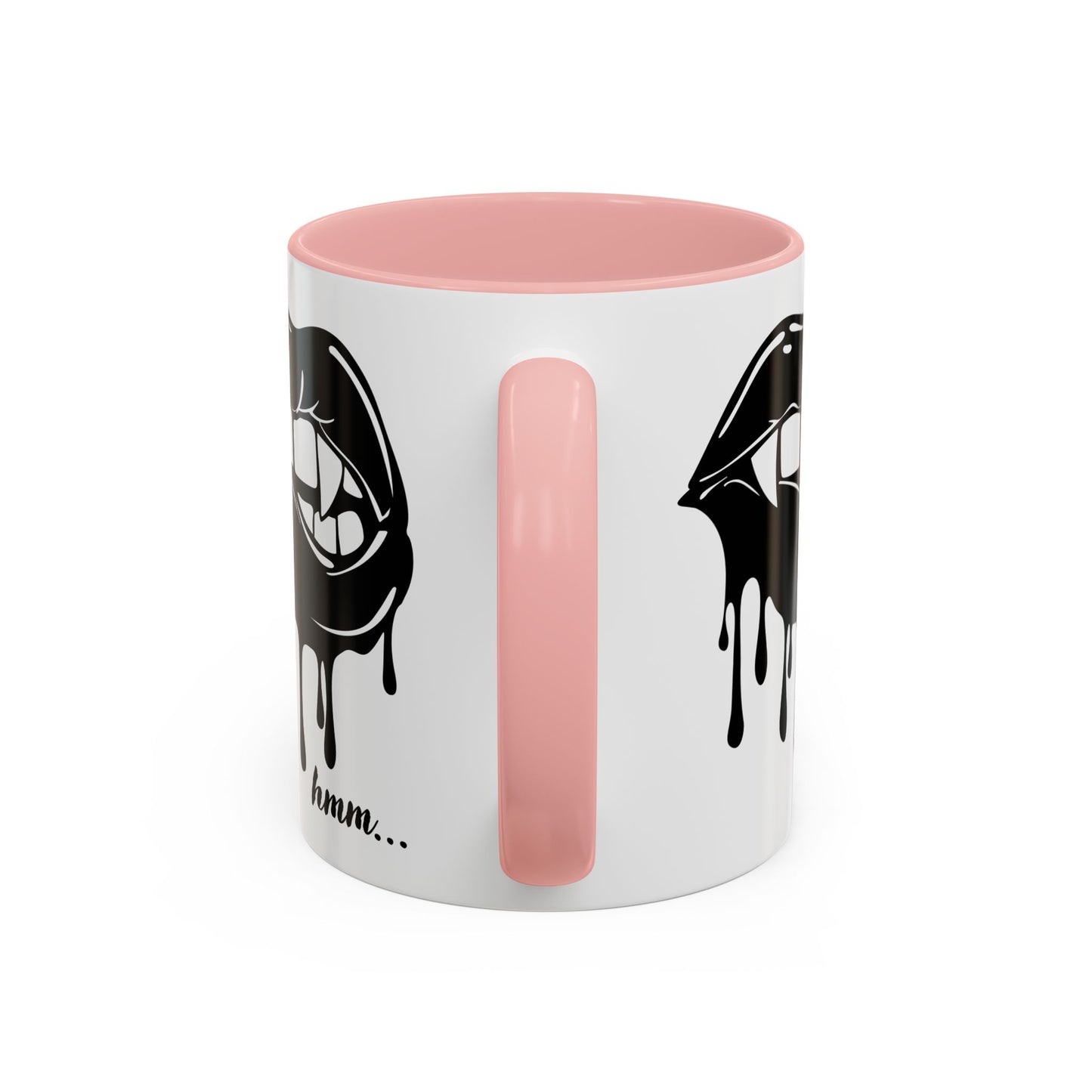 Dripping Lip Coffee Mug – "hmm..." Accent Ceramic Mug (11/15oz)