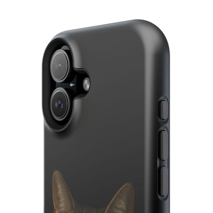 Magnetic Impact-Resistant Phone Case — Realistic Tabby Cat Portrait
