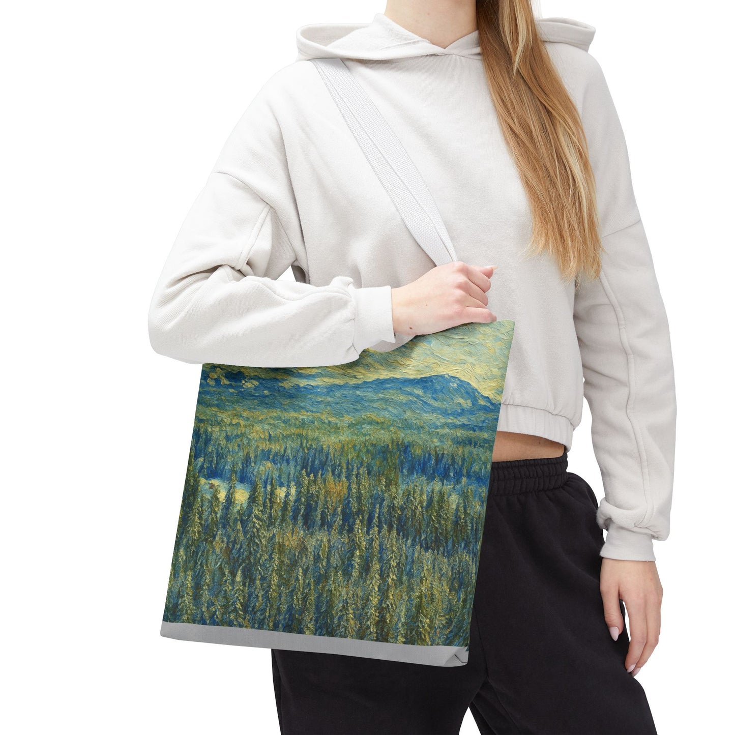 Nature-Inspired Tote Bag, Eco-Friendly Carryall, Bohemian Style Purse, Art Tote, Great Gift for Nature Lovers, Shopping Bag, Travel [...] - TRV