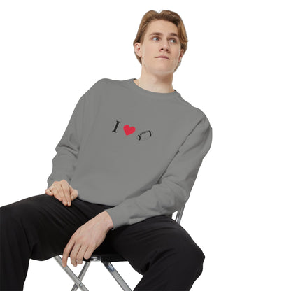 Unisex Sweatshirt, I love Football, Cozy, Perfect for Everyday Wear, Gift Idea for Friends, Couples, and Special Occasions - TRV