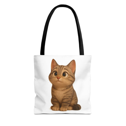 Cute Cat Tote Bag - Perfect for Animal Lovers, Eco-Friendly Carryall, Beach Bag, Shopping Tote, Gift for Cat Owners - TRV