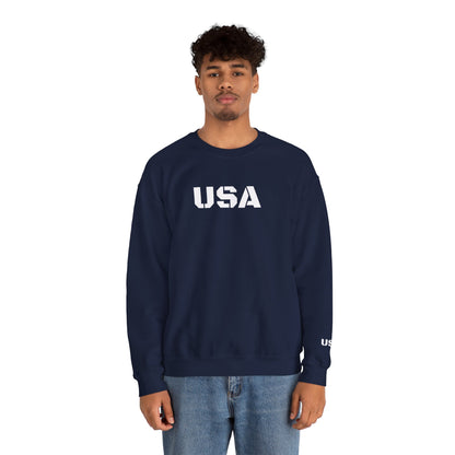Cozy USA Unisex Crewneck Sweatshirt | Perfect Layering Piece for Every Season | Great Gift for Him/Her | Trendy Style for Casual Outings
