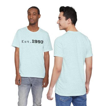 Vintage 1993 Est. T-Shirt by Printify featuring a classic design and comfortable fabric, perfect for casual wear.