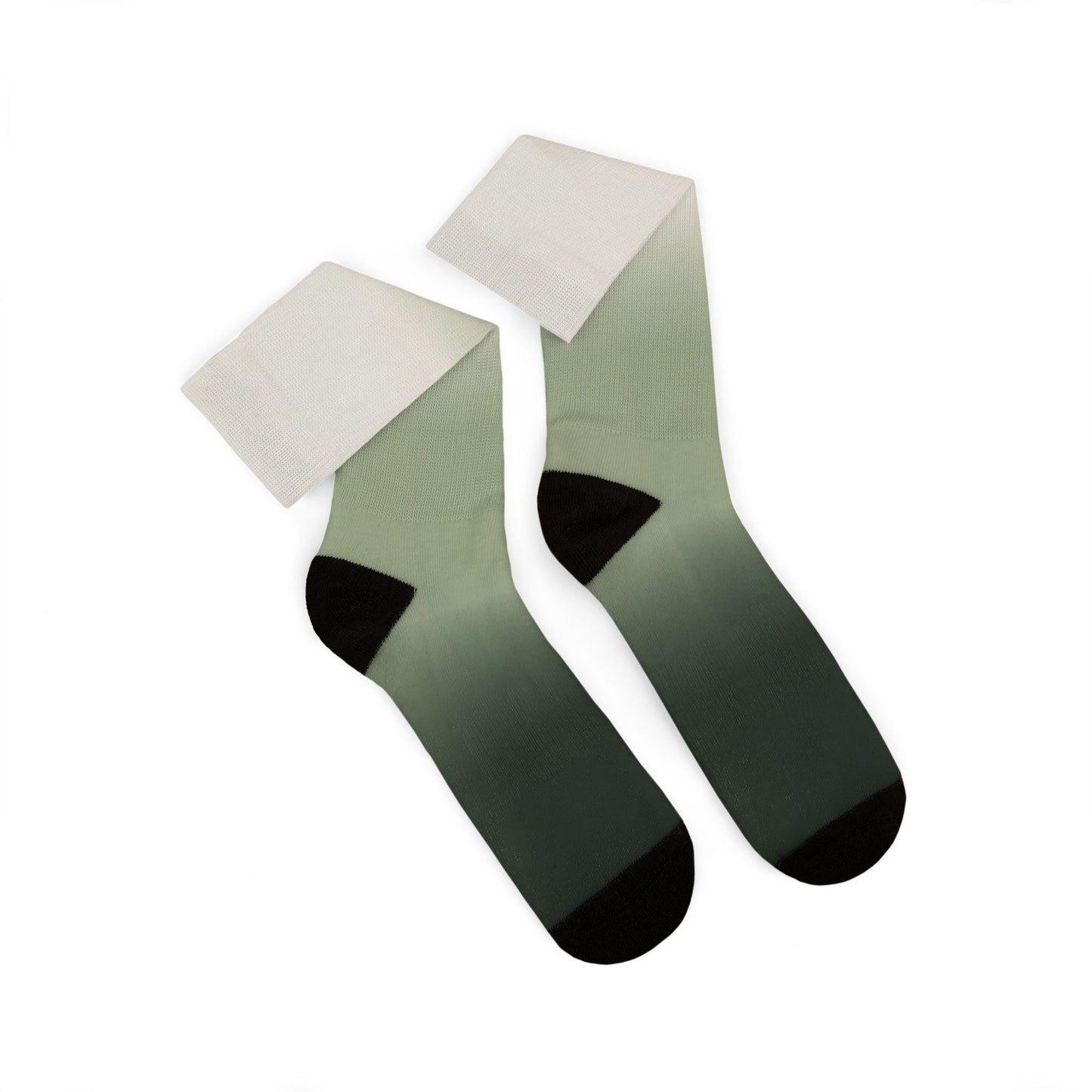 Green Ombre Gradient Socks | Sublimation Socks