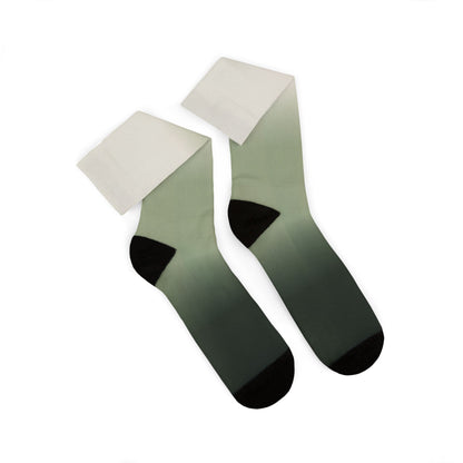 Green Ombre Gradient Socks | Sublimation Socks