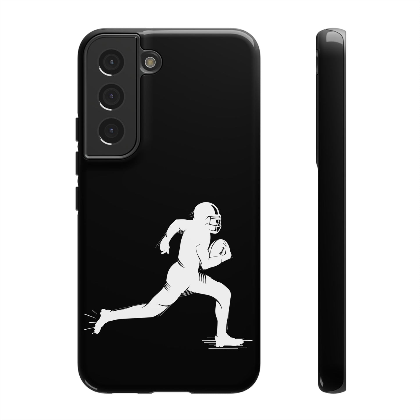 Football Player Phone Case, Tough Cases, Sports Phone Cover, Gift for Athletes, iPhone & Samsung Accessories, Running Player Design - TRV