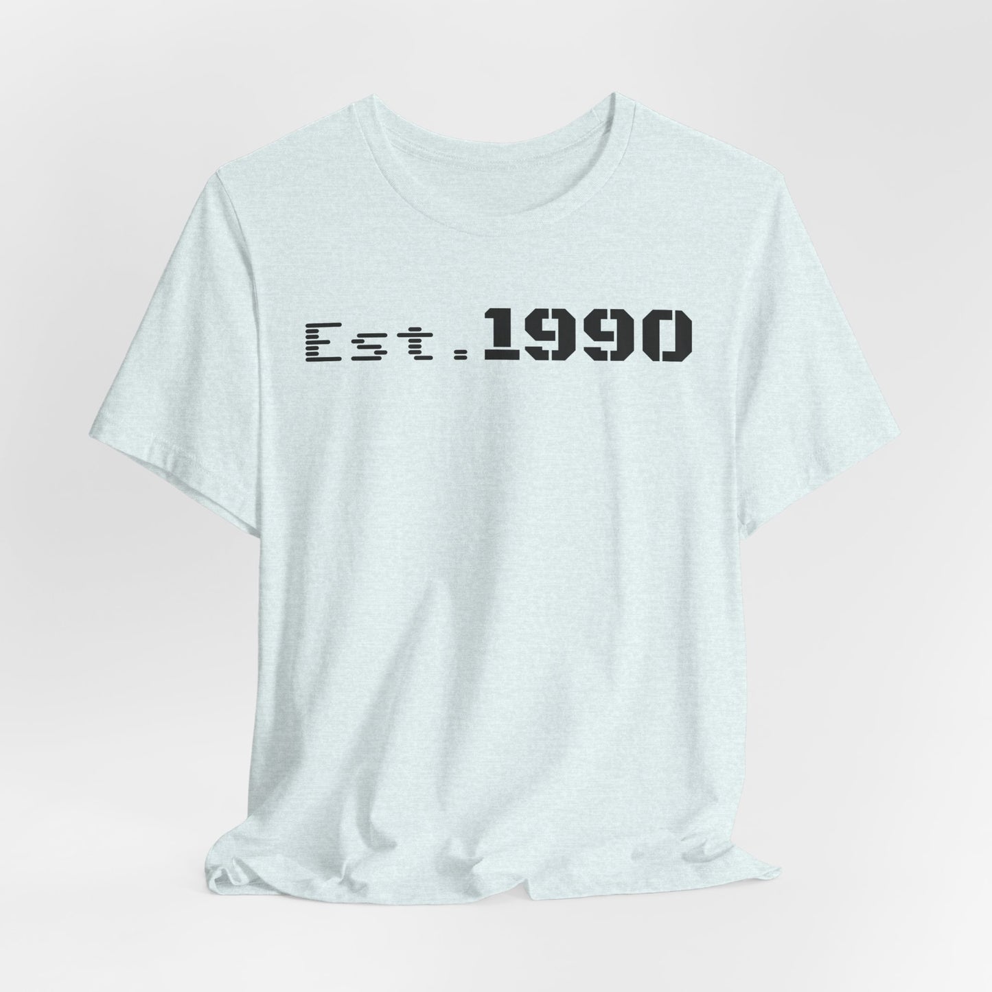 Est. 1990 Unisex Tee, Vintage Style Short Sleeve Shirt, Gift for 30th Birthday, Retro Casual Wear, Year Established T-Shirt