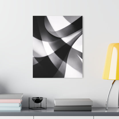Abstract Black and White Geometric Acrylic Print | Wall Art French Cleat Hanging
