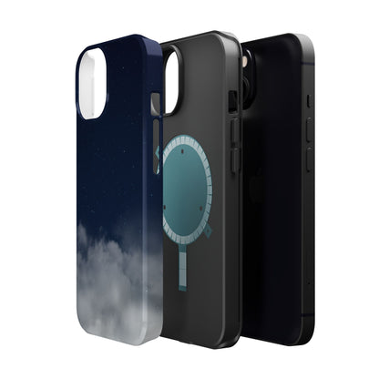 Night Sky Magnetic Impact-Resistant Phone Case — Foggy Cloud Design