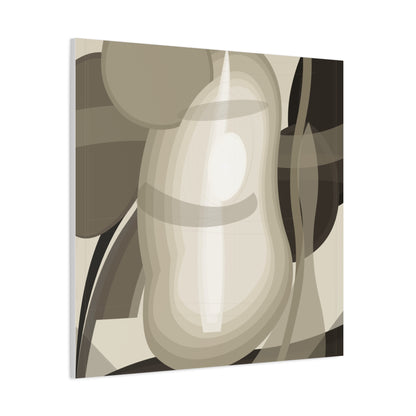 Abstract Neutral Pear Still Life Canvas