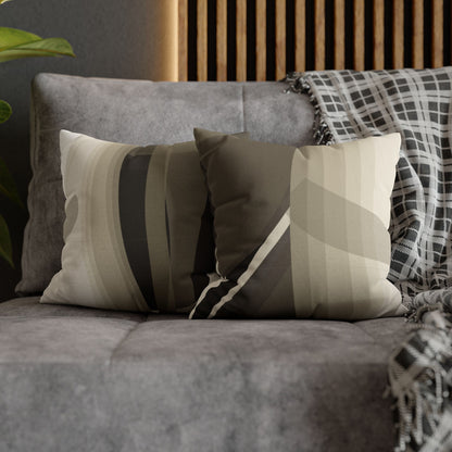 Abstract Neutral Leaf Artwork Pillowcase | Square Pillowcase