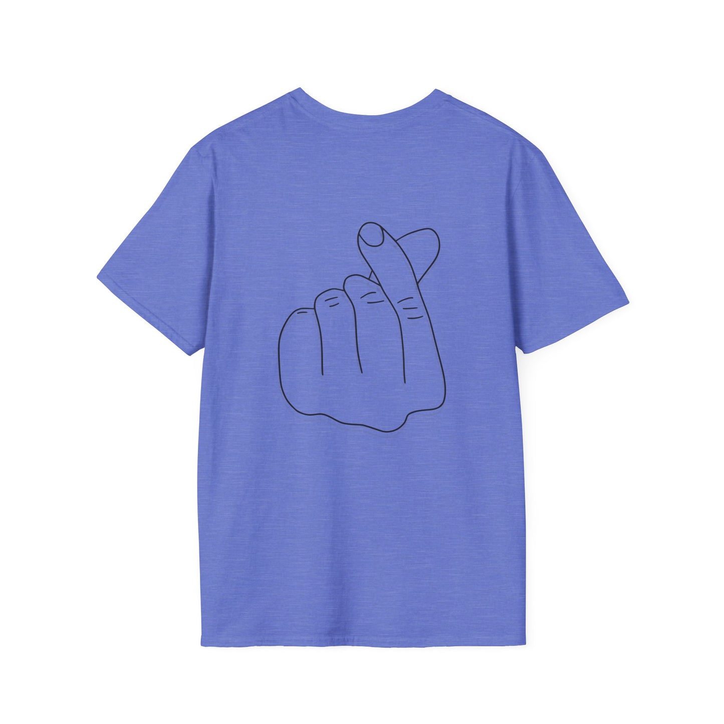 Trendy Unisex Softstyle T-Shirt with Love Hand Gesture Design