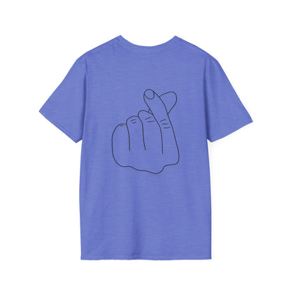 Trendy Unisex Softstyle T-Shirt with Love Hand Gesture Design