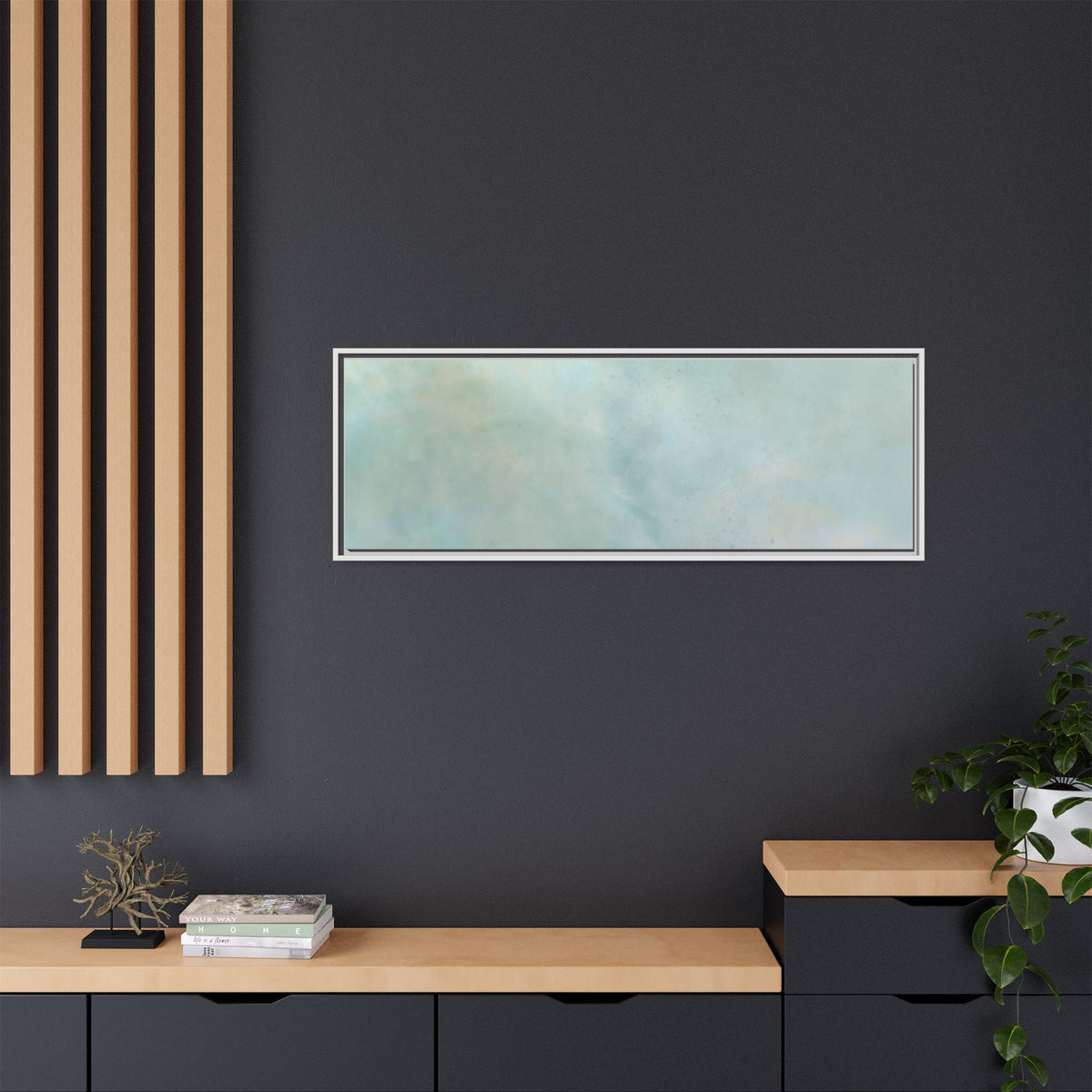 Soft abstract pastel watercolor canvas print on matte canvas, featuring gentle colors and artistic brushstrokes.