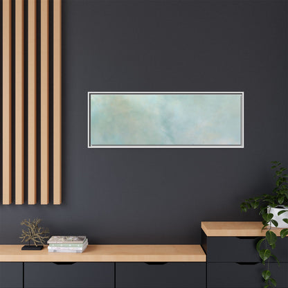 Soft abstract pastel watercolor canvas print on matte canvas, featuring gentle colors and artistic brushstrokes.