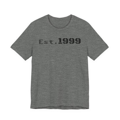 Established 1999 Unisex Tee | Vintage Birth Year Shirt, Casual Birthday Gift, Personalized Family Reunion Apparel, Retro Style [...] - TRV