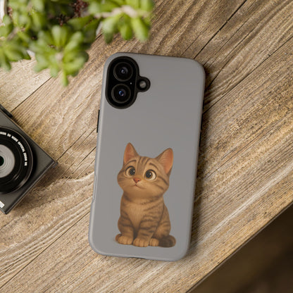 Cute Cat Phone Case, Kawaii Pet Accessory, Gift for Cat Lovers, Animal Phone Cover for Kids, Unique Kitty Design, Birthdays, Holidays - TRV