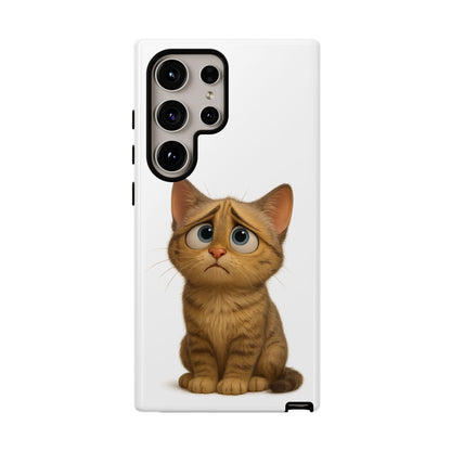 Cute Cat Phone Case, Funny Kitty Case, Animal Lover Gift, Cat Lover Accessory, Unique Cat Design Case, Pet Mom Gift - TRV