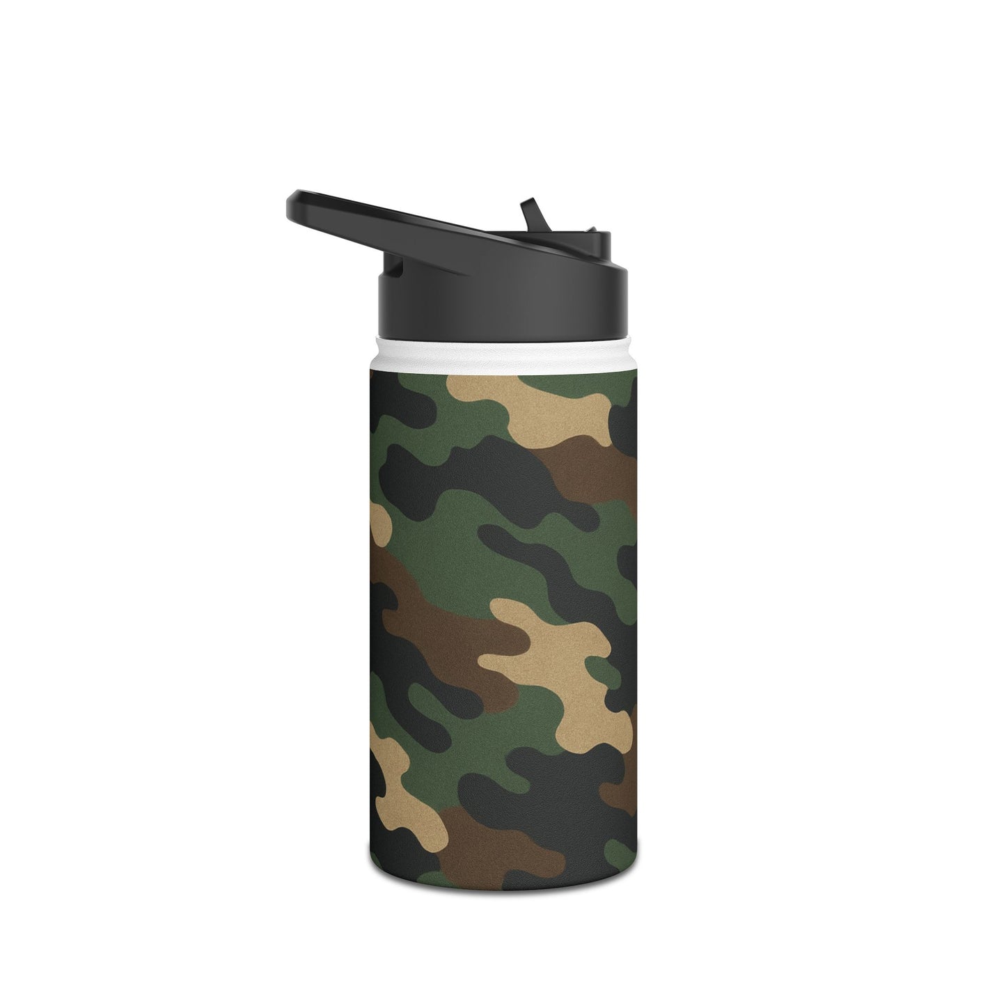 Camo Stainless Steel Water Bottle — Insulated Outdoor Bottle