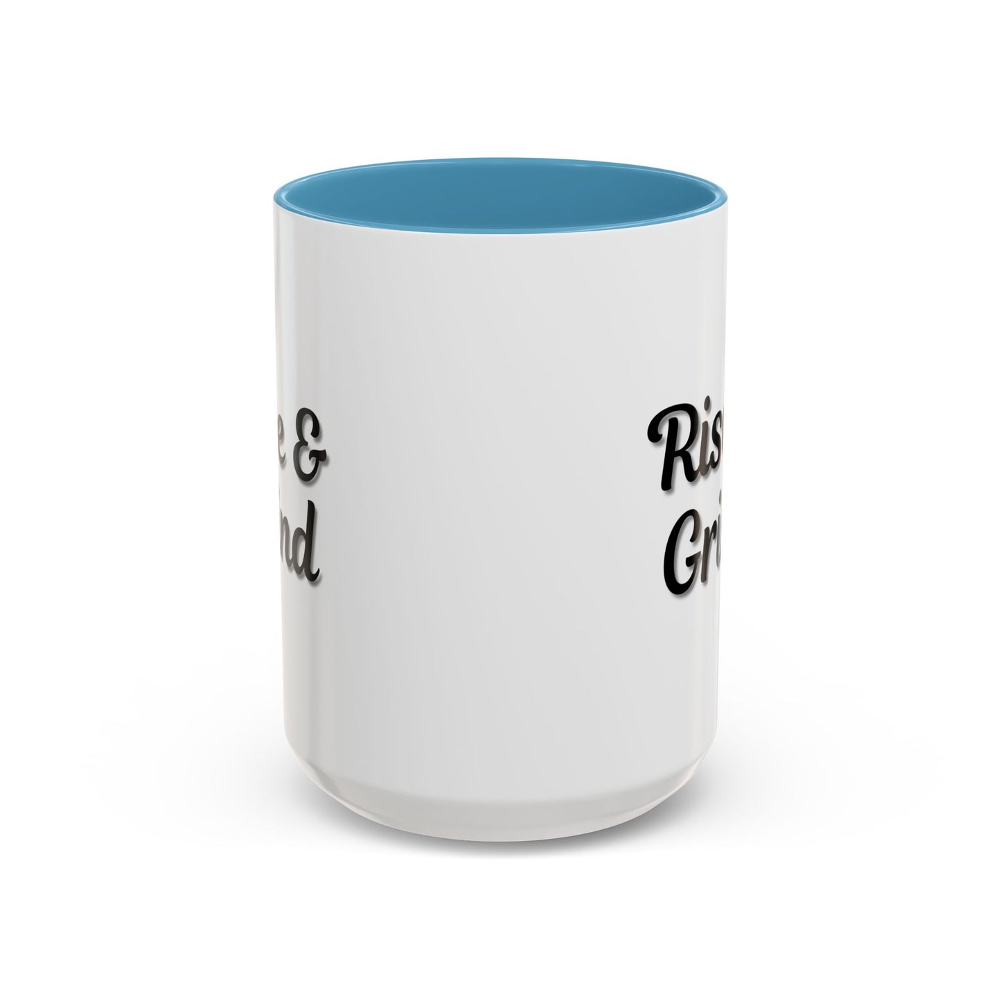 Rise & Grind Coffee Mug – Motivational Black Accent Mug for Daily Inspiration - TRV