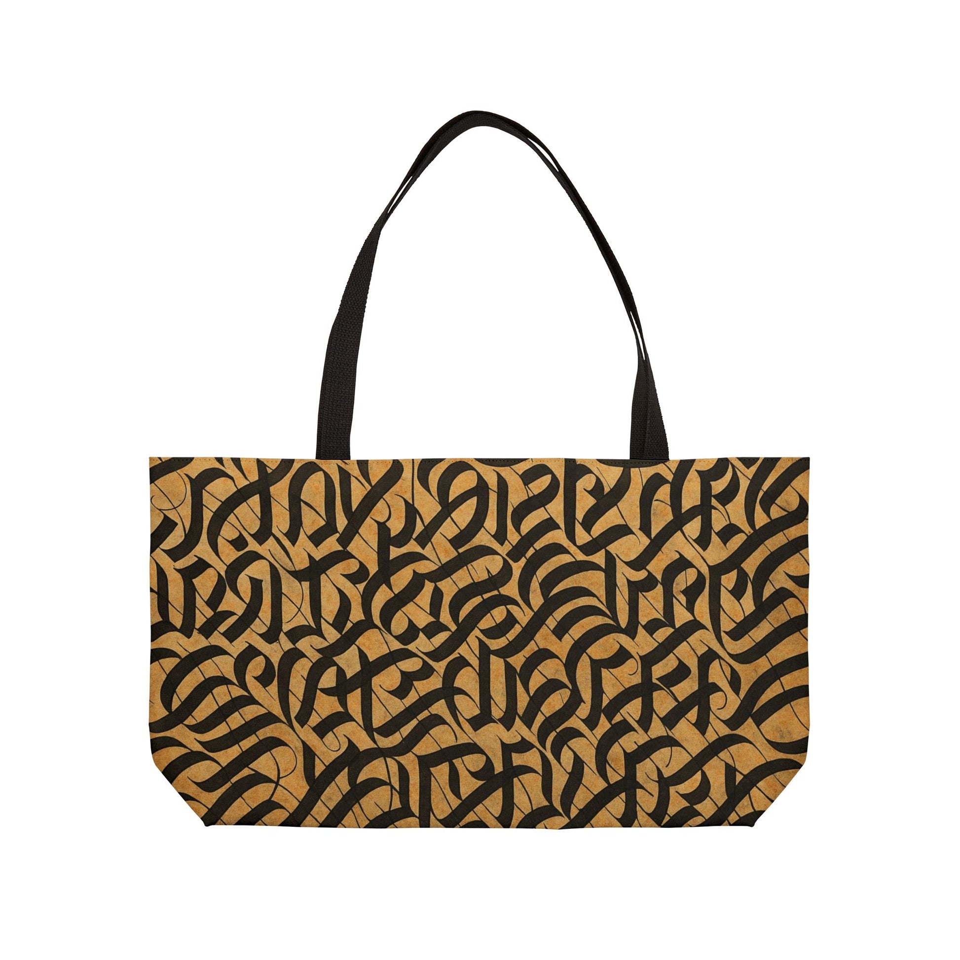 Printify Weekender Tote Bag, stylish carryall for travel and beach, featuring durable fabric and spacious design.
