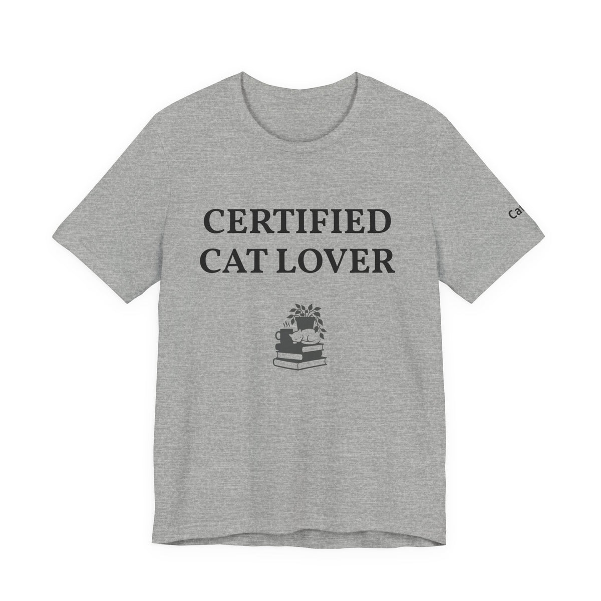 Unisex custom T-shirt by Printify with personalized design, white fabric, and a relaxed fit, displayed flat.