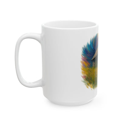Vibrant Landscape Ceramic Mug for Nature Lovers - Perfect for Coffee, Tea, Gifts, Home Decor, 11oz & 15oz - TRV