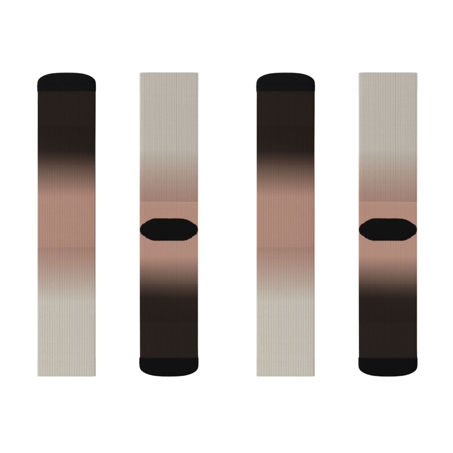 Neutral Ombre Gradient Socks | Sublimation Socks