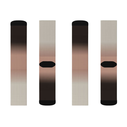 Neutral Ombre Gradient Socks | Sublimation Socks