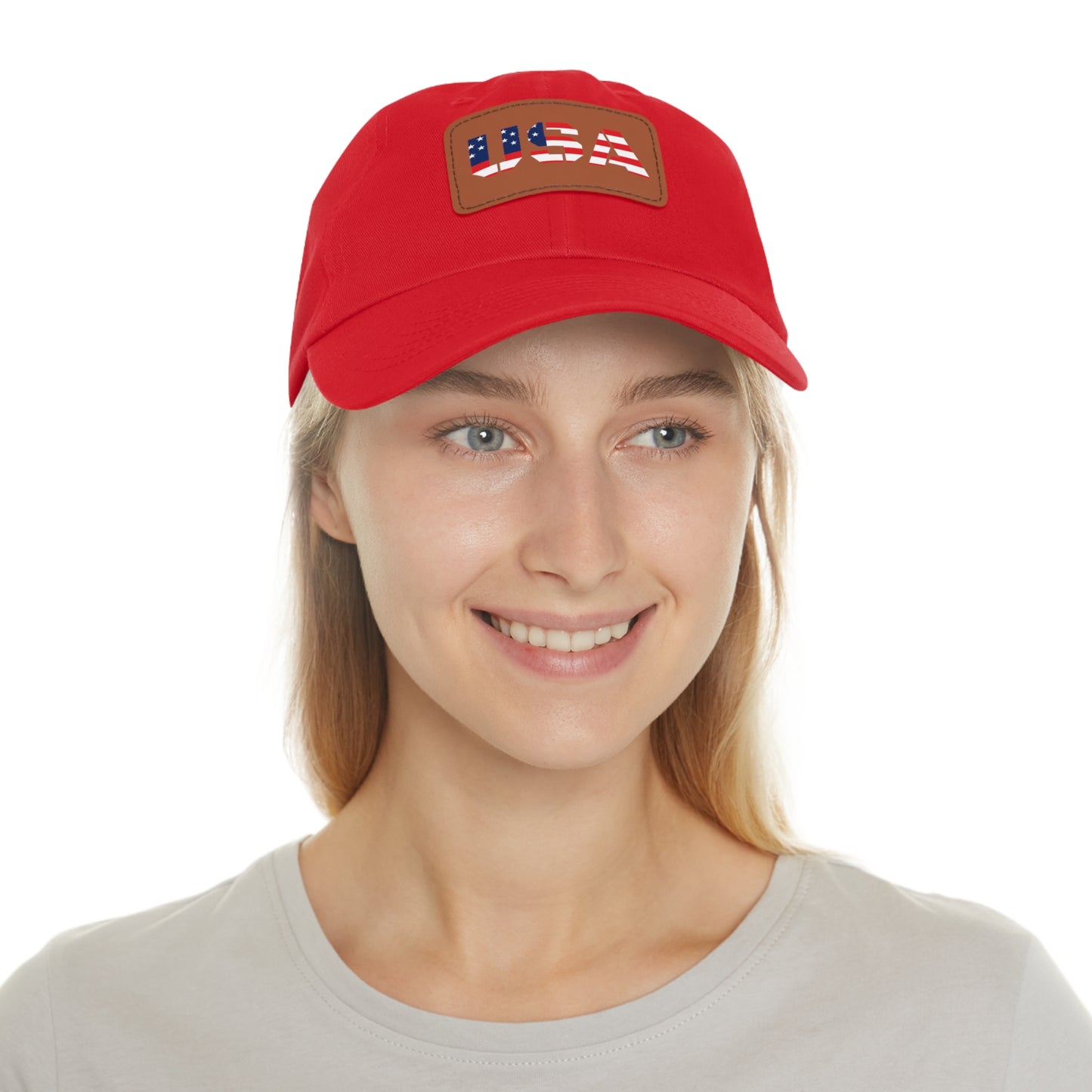 Dad Hat with USA Leather Patch - TRV
