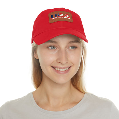Dad Hat with USA Leather Patch - TRV