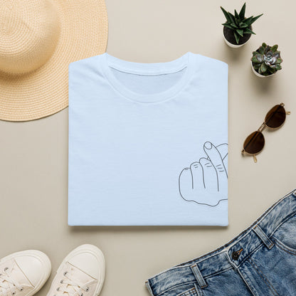 Trendy Unisex Softstyle T-Shirt with Love Hand Gesture Design