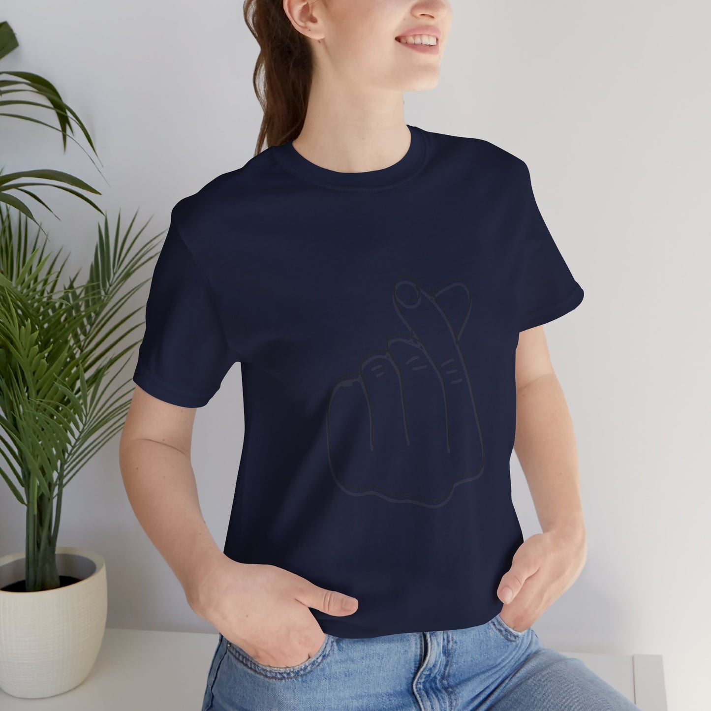 Minimalist Hand Sign Unisex Tee | Casual Everyday Wear | Perfect for Gift Givers