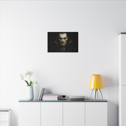 Gothic Vampire Canvas Wall Art, Spooky Decor, Halloween Home Accent, Creepy Art Piece, Horror Themed Gift