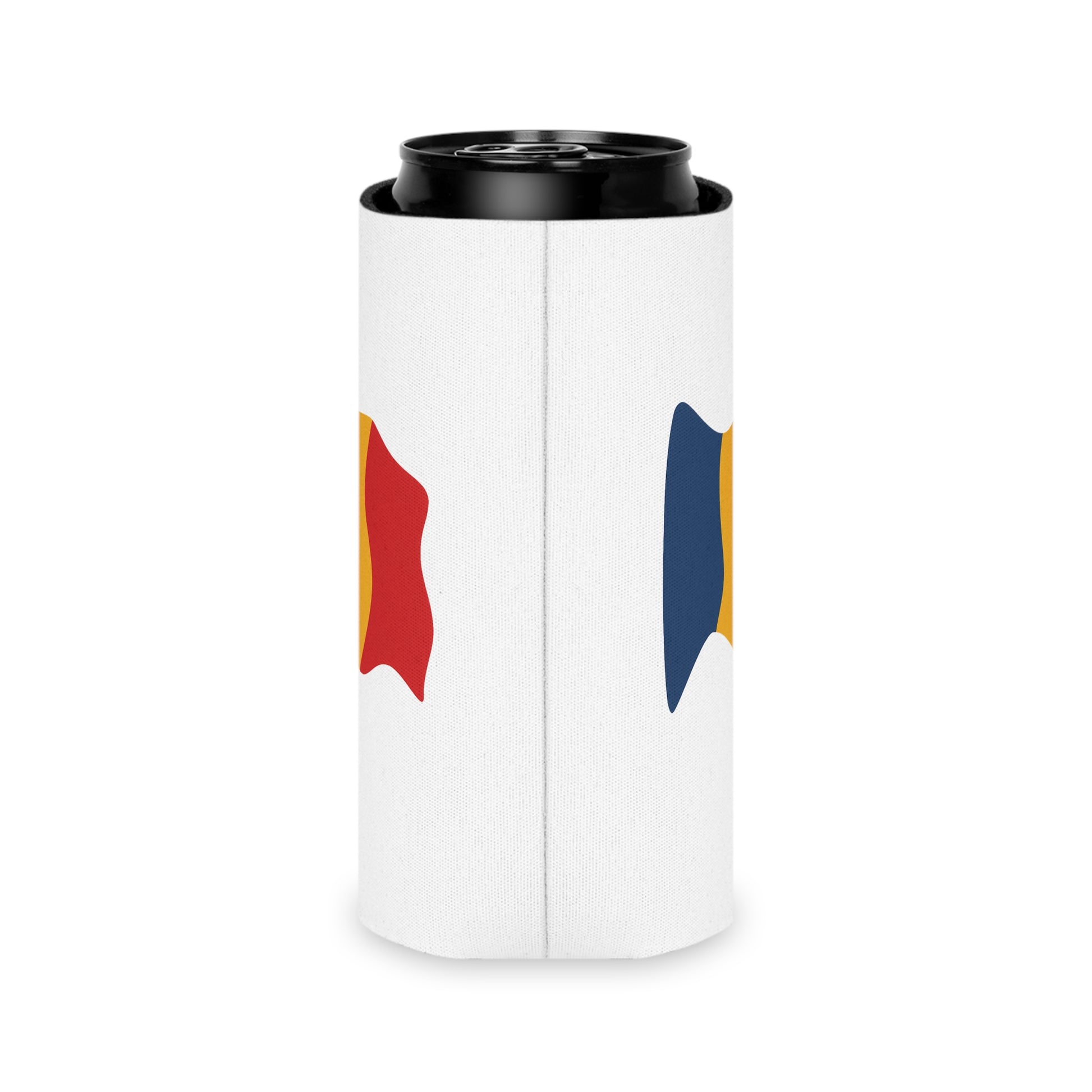 Romania Flag Can Cooler - Fun Drink Insulator, Perfect for Parties, BBQs, Sporting Events, Patriotic Celebrations, Golf Outings - TRV