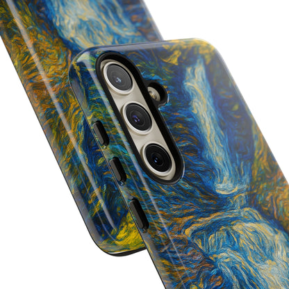 Artistic Phone Case - Waterfall Design, Unique Gift, Phone Accessory, Nature Lover, Original Artwork - TRV