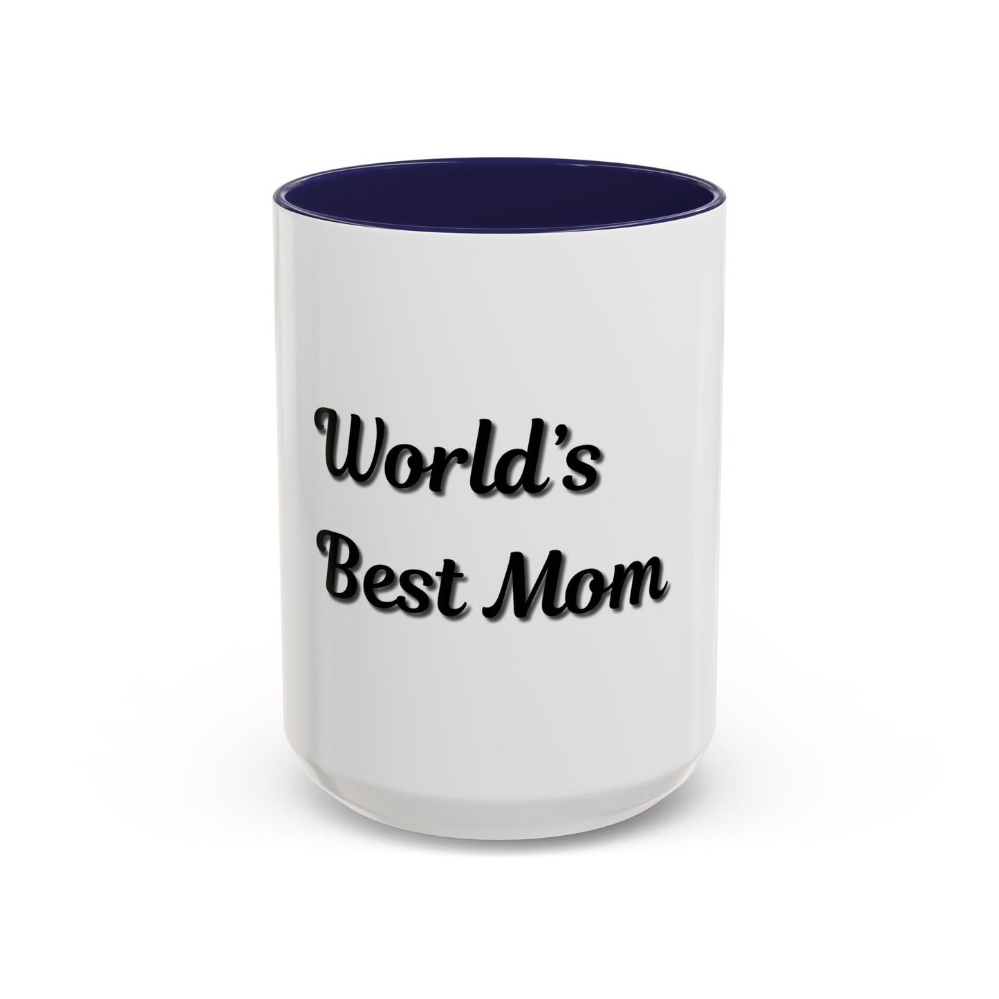 World's Best Mom Accent Coffee Mug - 11oz & 15oz - Perfect Gift for Mother's Day - TRV