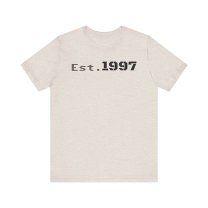 Vintage Est. 1997 Unisex Tee, Gift for Birthdays, Celebrations, Casual Wear, Retro Fashion, Cool Graphic T-Shirt - TRV