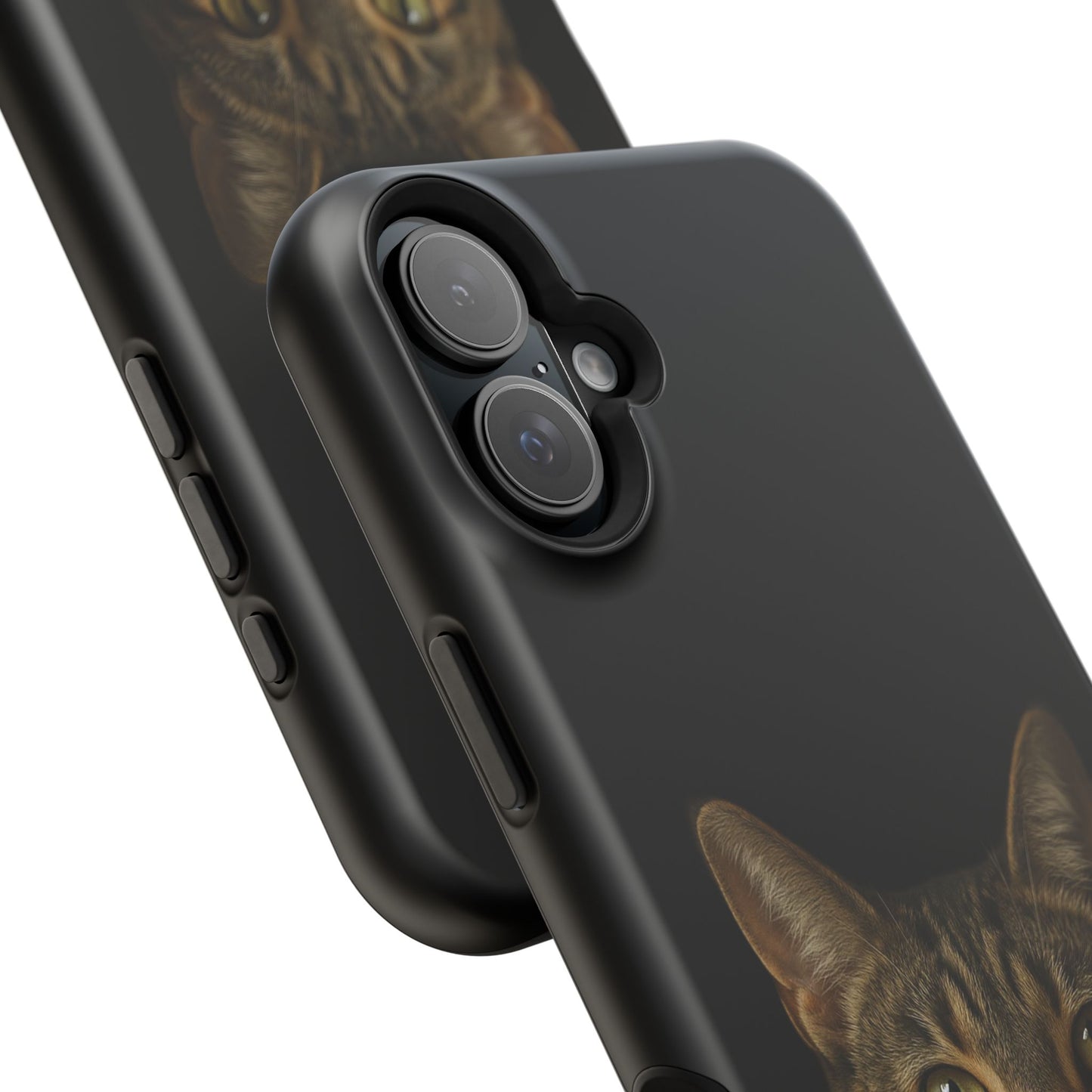 Magnetic Impact-Resistant Phone Case — Realistic Tabby Cat Portrait