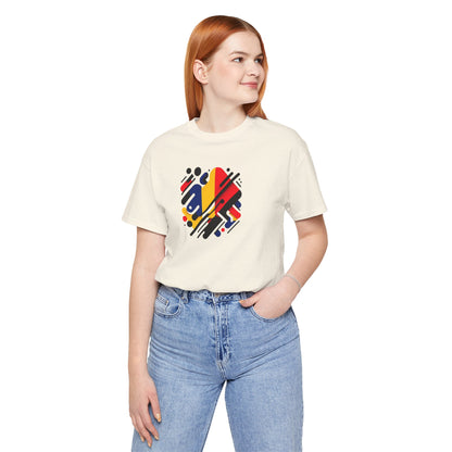 Artistic Heart Unisex Jersey Tee - Vibrant Graphic Tee, Casual Wear, Gift for Art Lovers, Birthday Surprise, Everyday Comfort - TRV