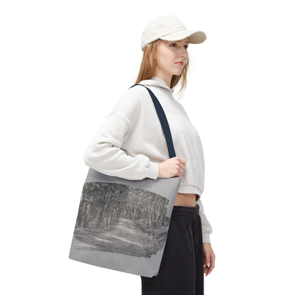 Scenic Path Tote Bag, Reversible Tote, Eco-Friendly Shopper, Outdoor Adventure Bag, Gift for Nature Lovers, Stylish Carryall - TRV