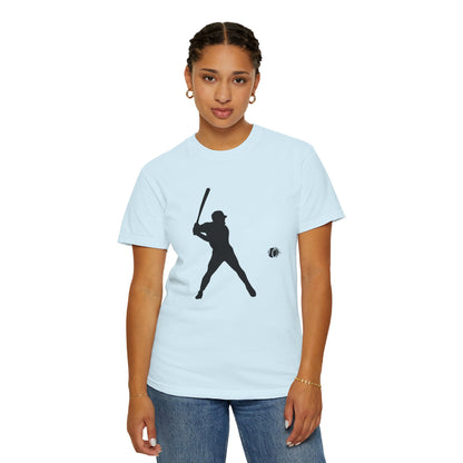 Unisex Baseball Silhouette Tee, Casual Wear, Sports Fan Apparel, Gift for Athletes, Summer Outing Outfit, Soft Cotton Shirt