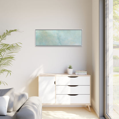 Soft abstract pastel watercolor design on matte canvas by Printify, showcasing a calming, artistic wall art piece.