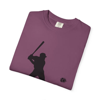 Unisex Baseball Silhouette Tee, Casual Wear, Sports Fan Apparel, Gift for Athletes, Summer Outing Outfit, Soft Cotton Shirt