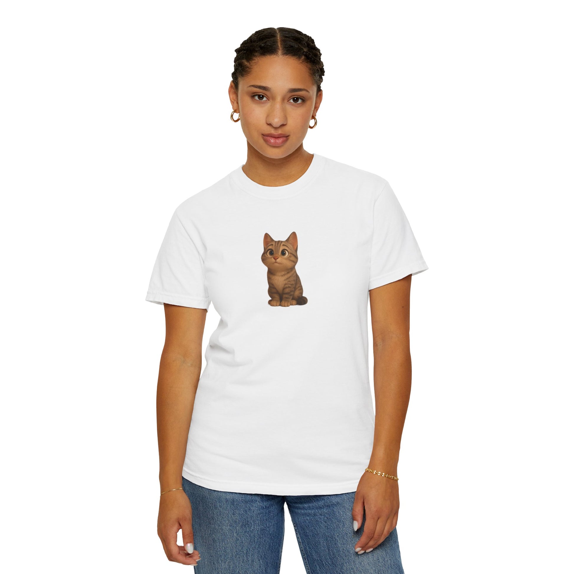 Cute Cat Graphic T-Shirt, Casual Wear, Cat Lover Gift, Everyday Tee, Animal Lover Apparel, Perfect for Birthdays & Holidays - TRV