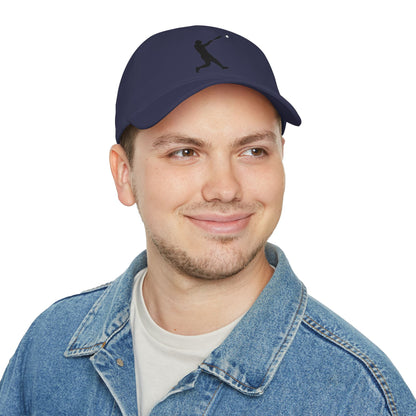 Silhouette Batter baseball cap by Printify featuring a classic hat design with a bold batter silhouette graphic.