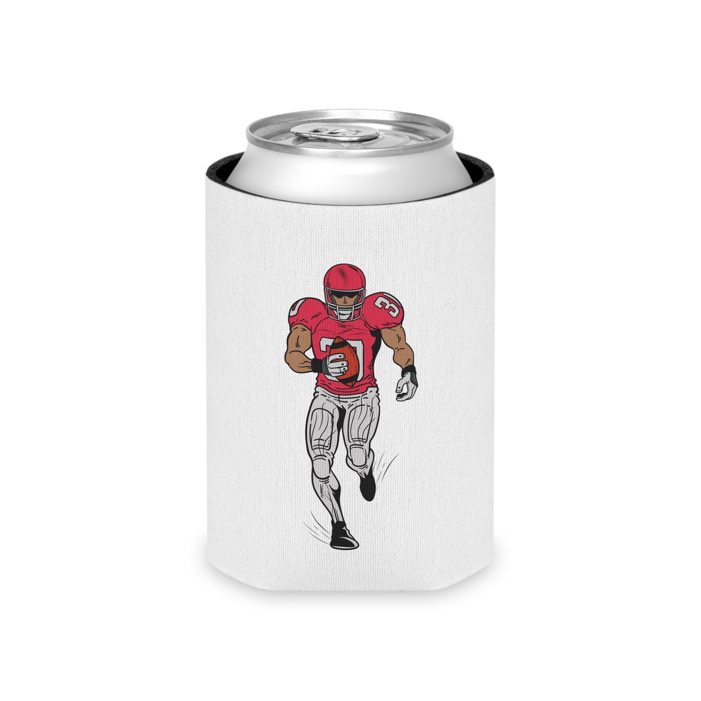 Football Player Can Cooler – Tailgating & Game Day Beverage Koozie