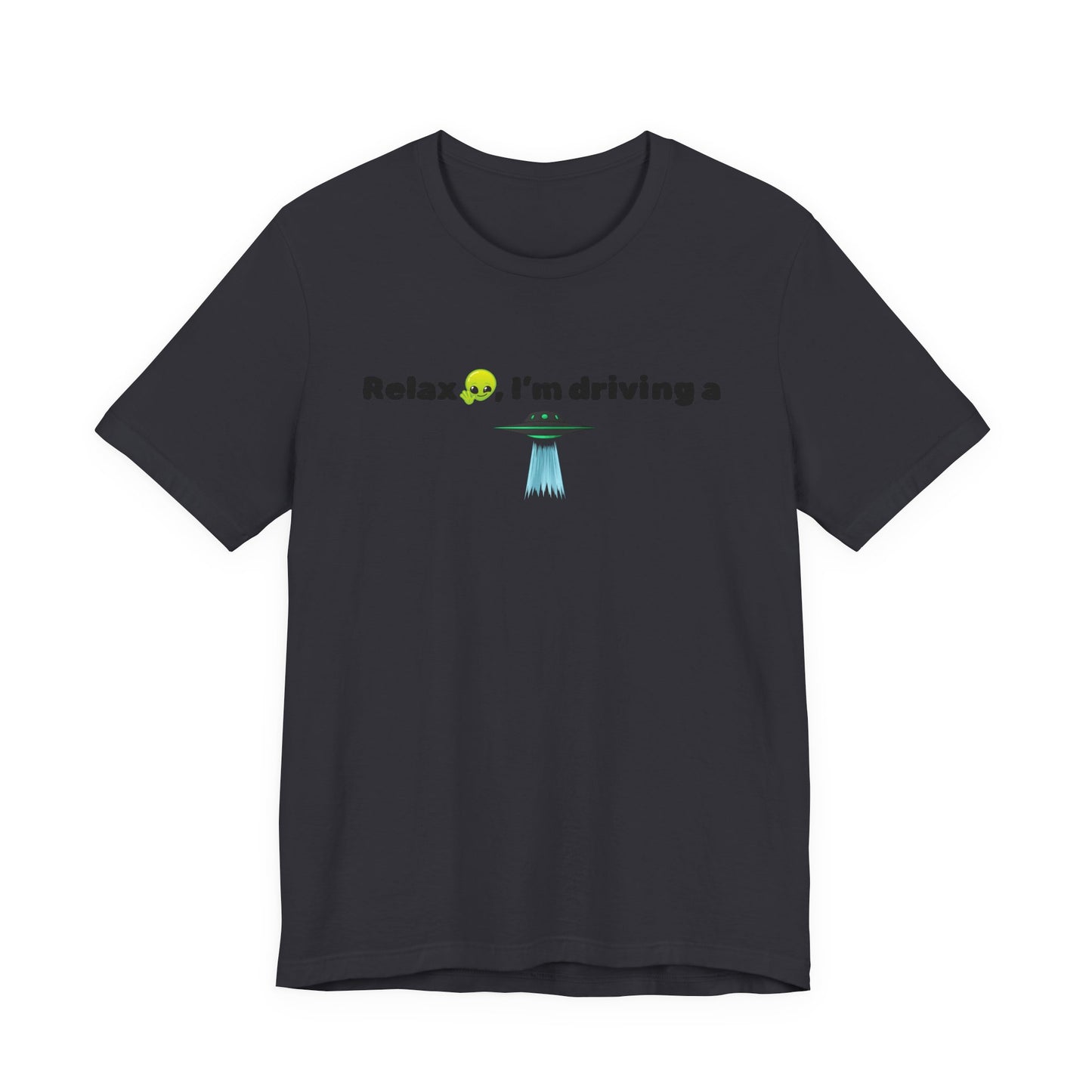 Alien Driving Unisex Tee - Fun Casual Shirt, Gifts for UFO Lovers, Quirky Humor T-Shirt, Perfect for Road Trips, Unique Birthday Present