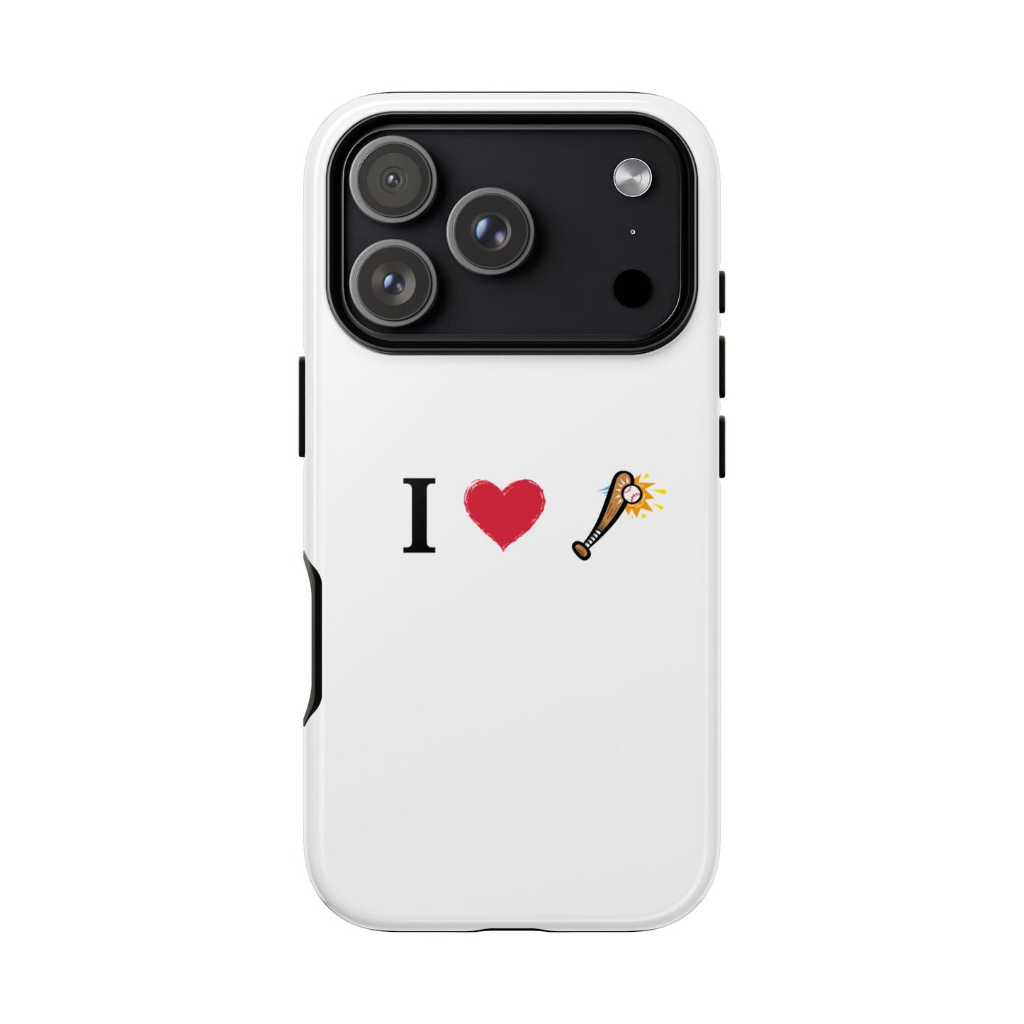 I Love Baseball Vibe Phone Case - Tough Cases for Sports Lovers, Gifts for Athletes, Fun Accessories, iPhone and Android Compatible - TRV