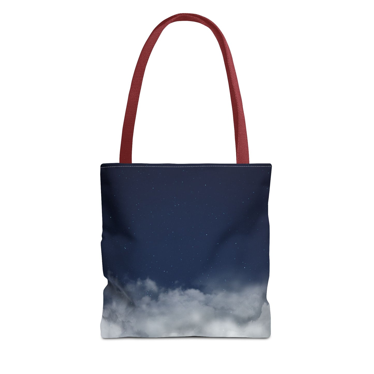 Night Sky Clouds Tote Bag | Starry Navy Ombre - TRV